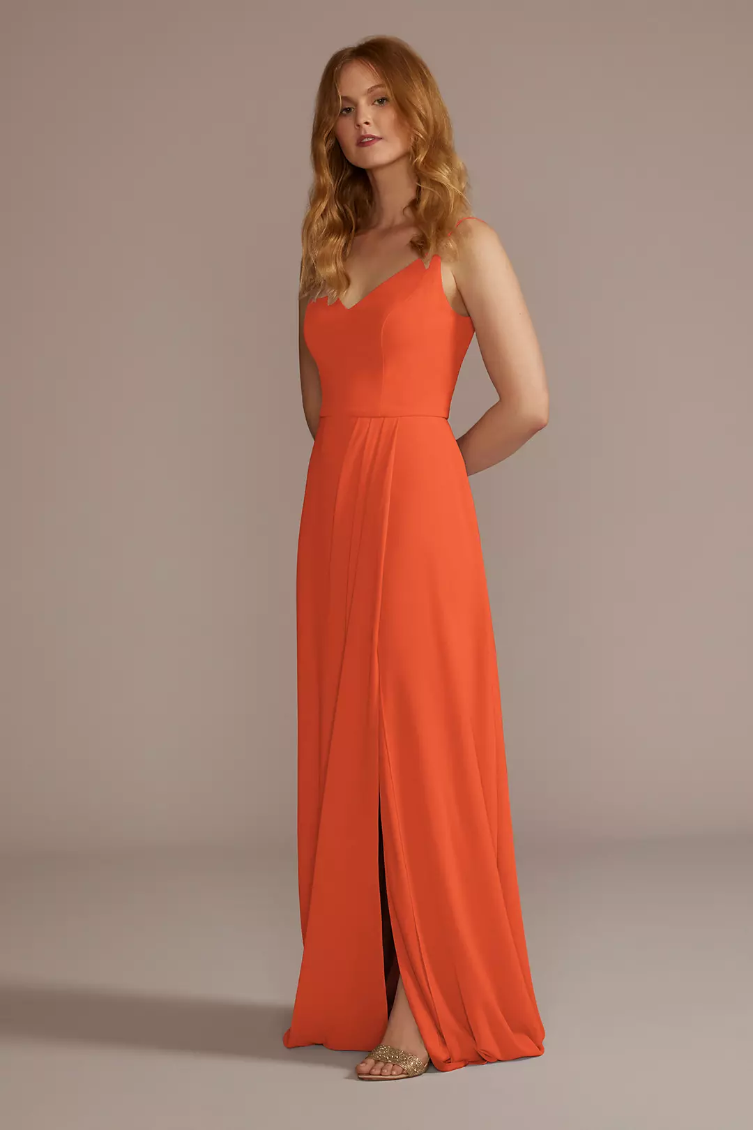Chiffon Spaghetti Strap Dresses - XNAUWBI