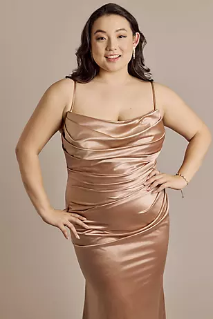 Sculpting Shiny Satin Strapless Mermaid Dresses - XNAUWBI