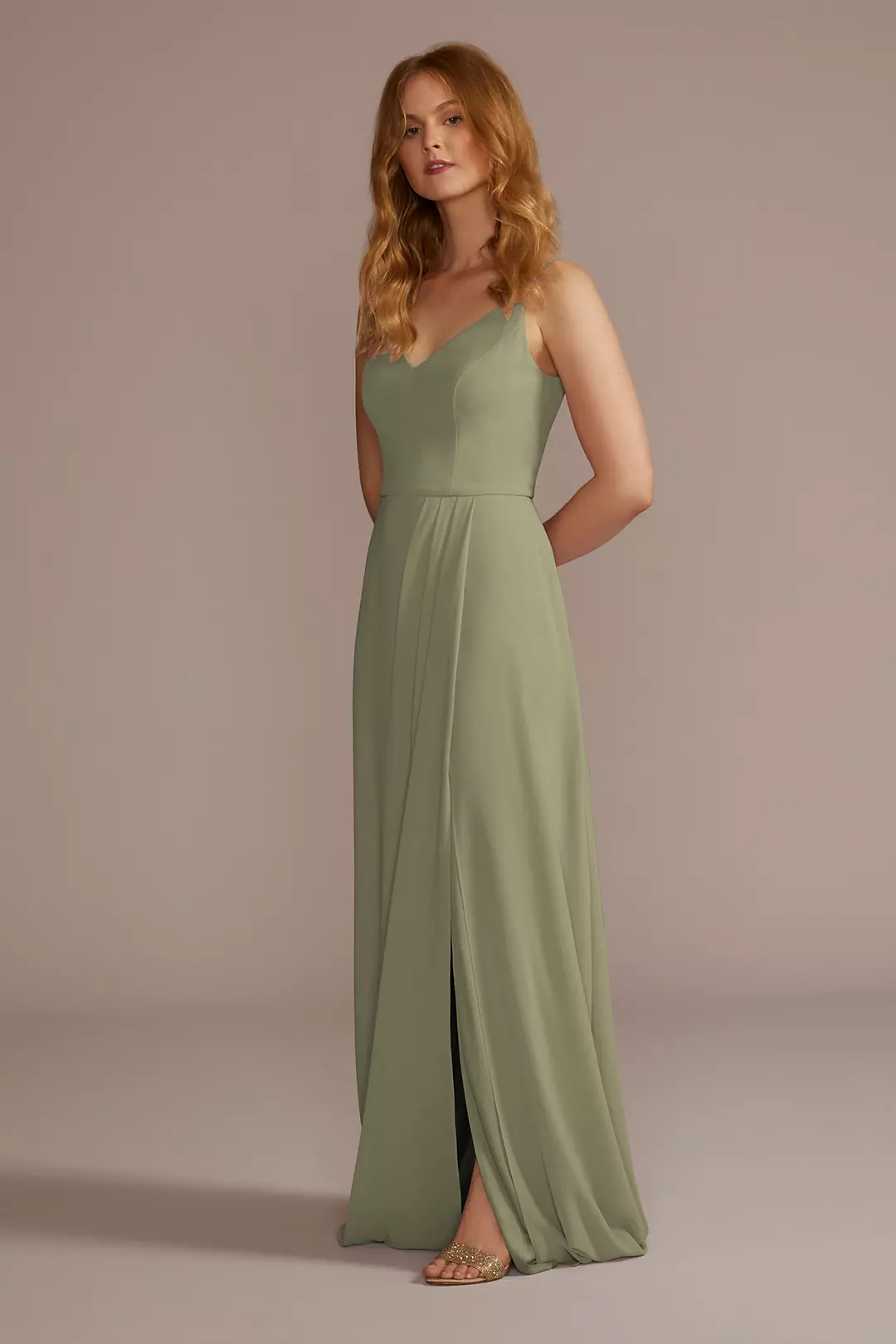 Chiffon Spaghetti Strap Dresses - XNAUWBI