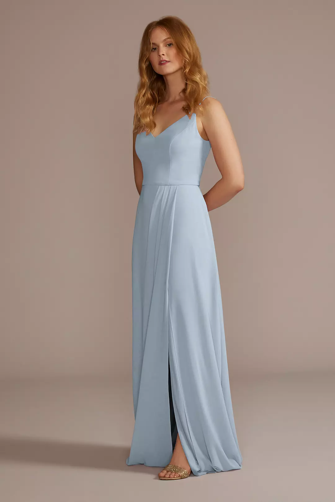 Chiffon Spaghetti Strap Dresses - XNAUWBI