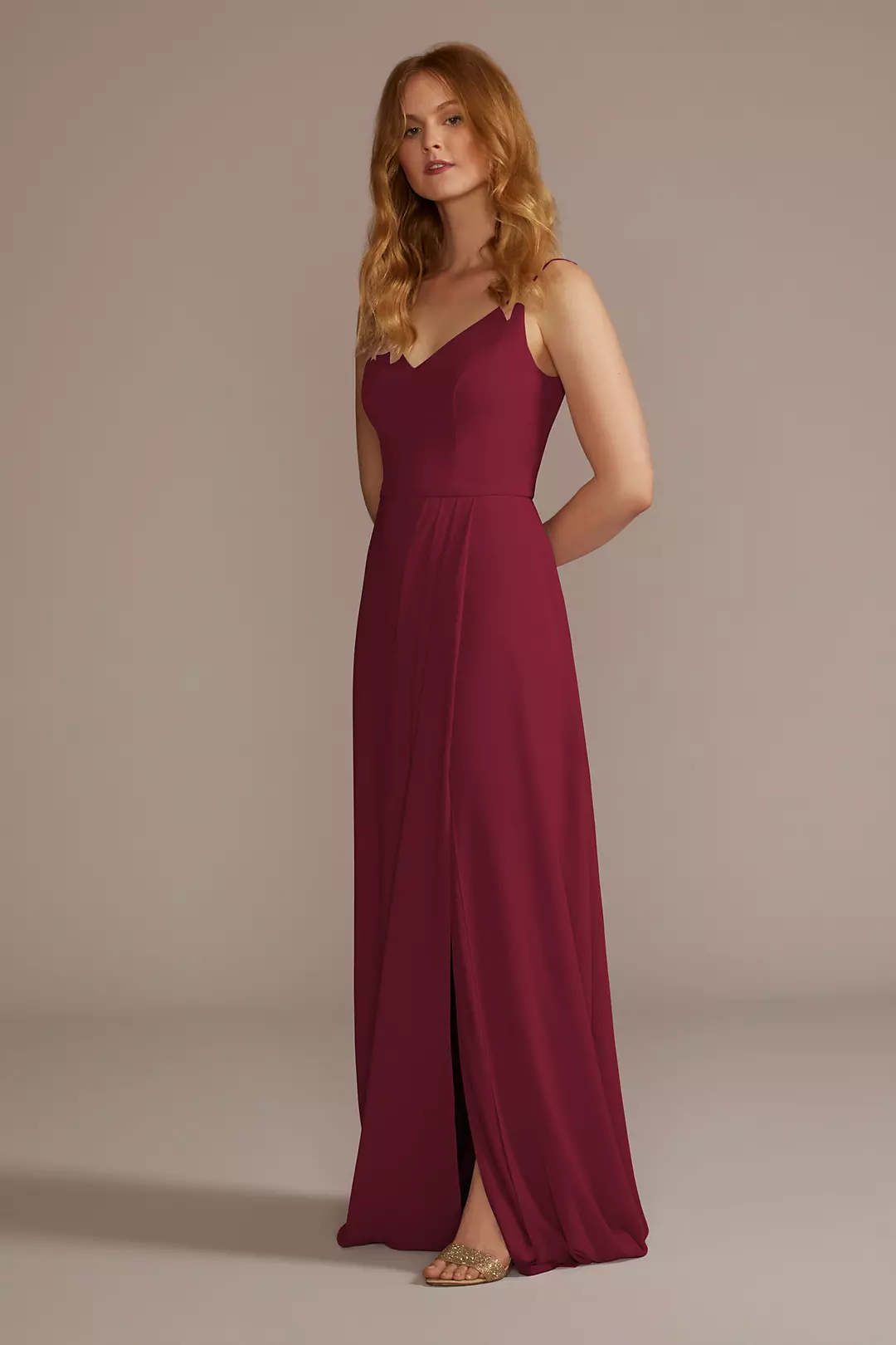 Chiffon Spaghetti Strap Dresses - XNAUWBI