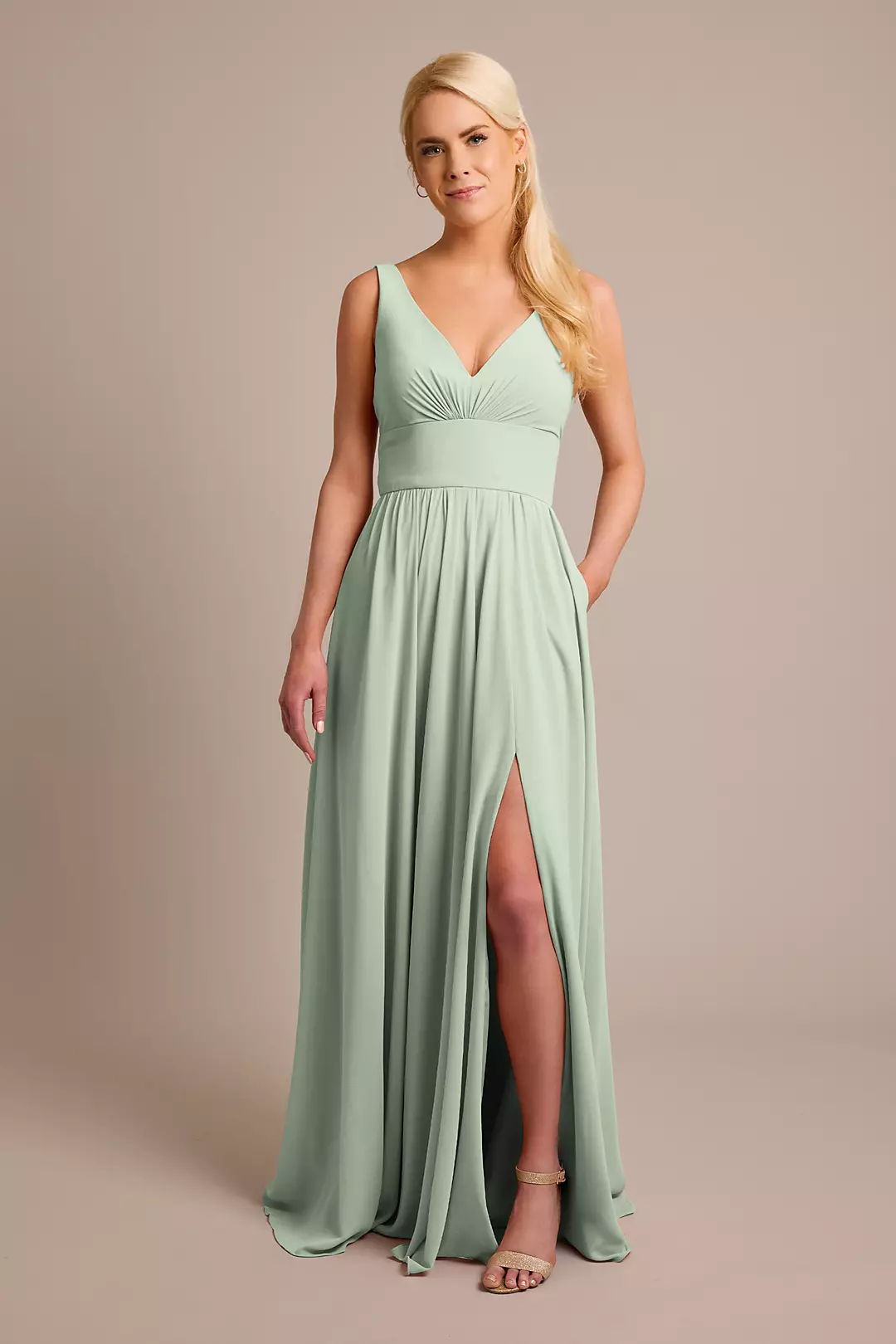 Chiffon Tank A-Line Dresses - XNAUWBI