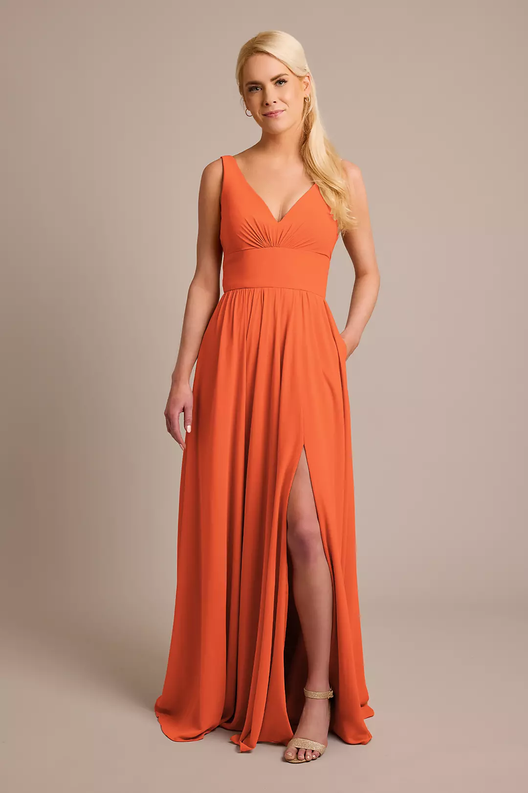 Chiffon Tank A-Line Dresses - XNAUWBI