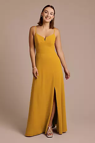 Chiffon Spaghetti Strap Sheath Dresses - XNAUWBI