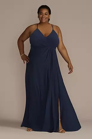 Jersey A-Line Dress with Knot Detail Dress - XNAUWBI