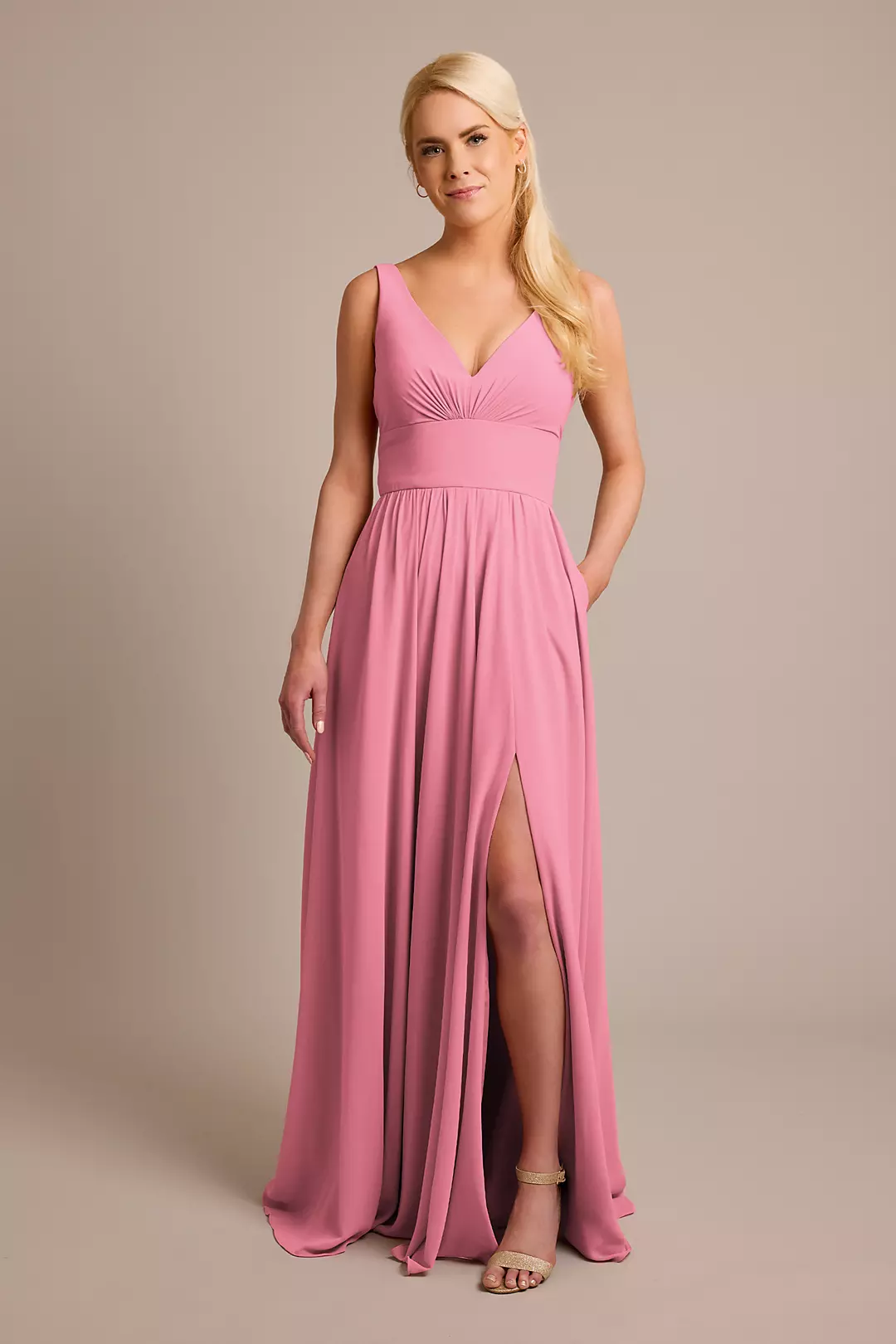Chiffon Tank A-Line Dresses - XNAUWBI