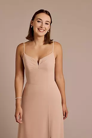 Chiffon Spaghetti Strap Sheath Dresses - XNAUWBI