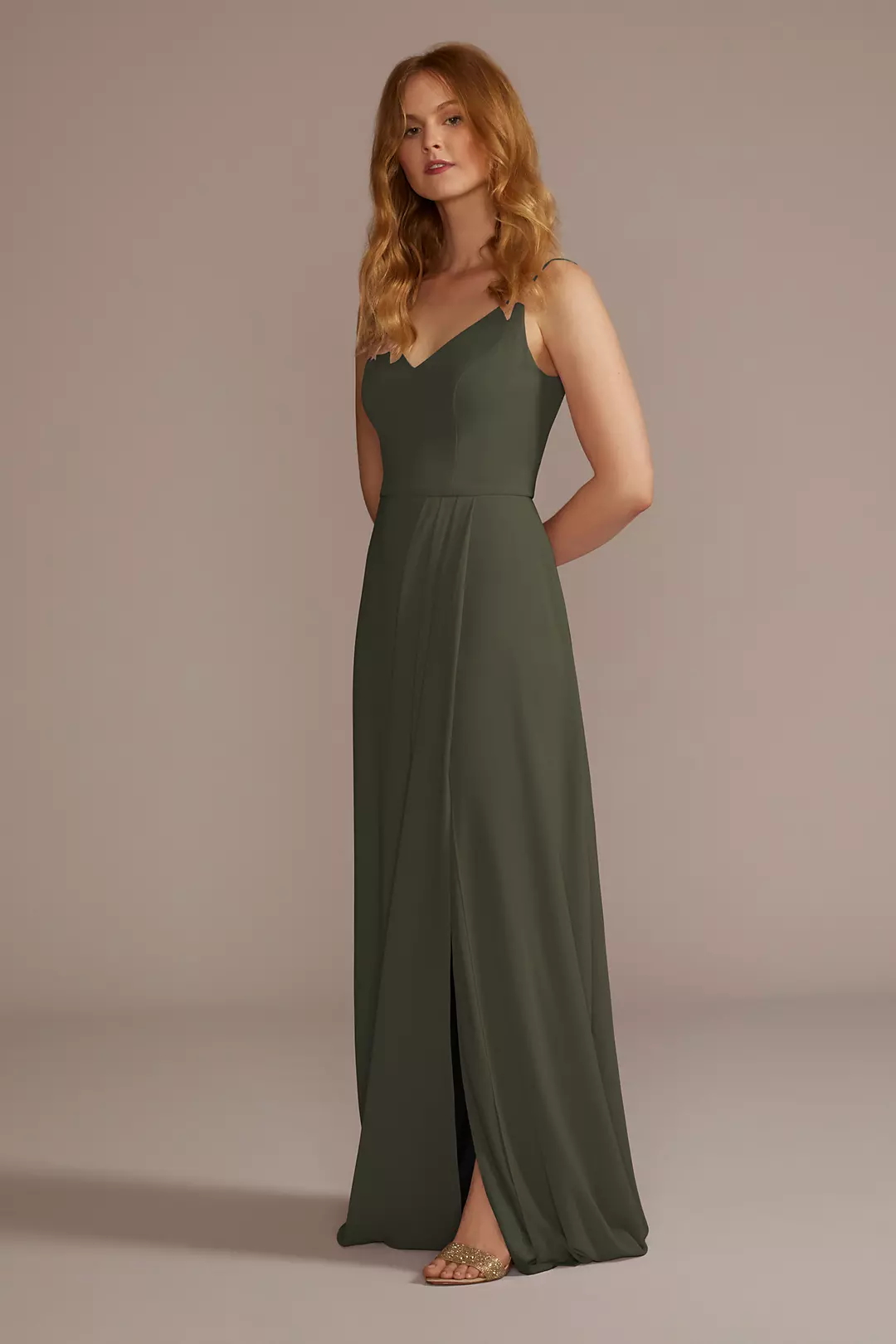 Chiffon Spaghetti Strap Dresses - XNAUWBI