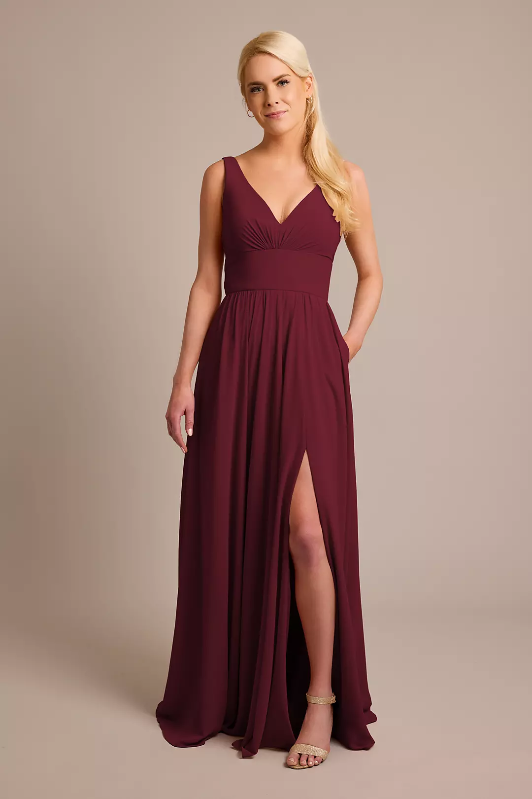Chiffon Tank A-Line Dresses - XNAUWBI