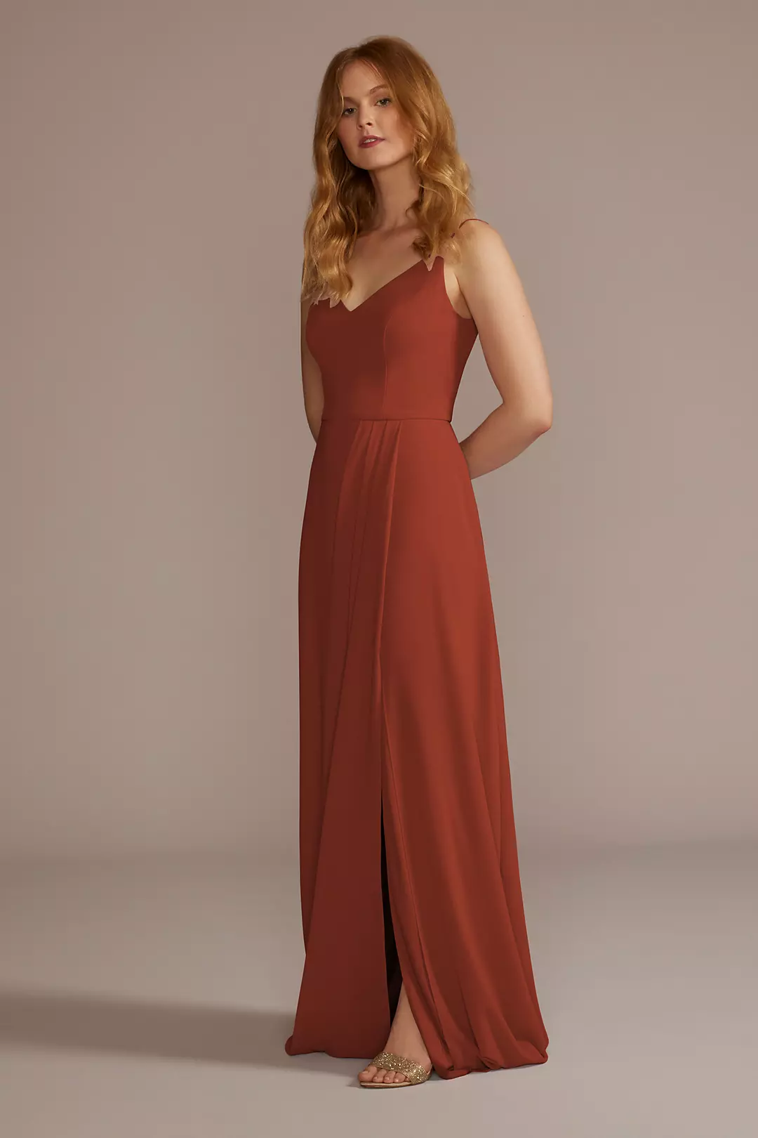 Chiffon Spaghetti Strap Dresses - XNAUWBI