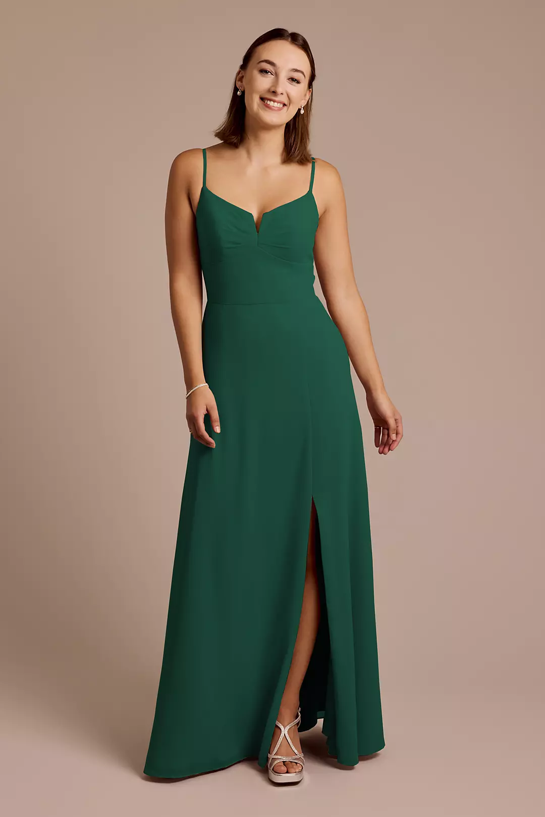 Chiffon Spaghetti Strap Sheath Dresses - XNAUWBI