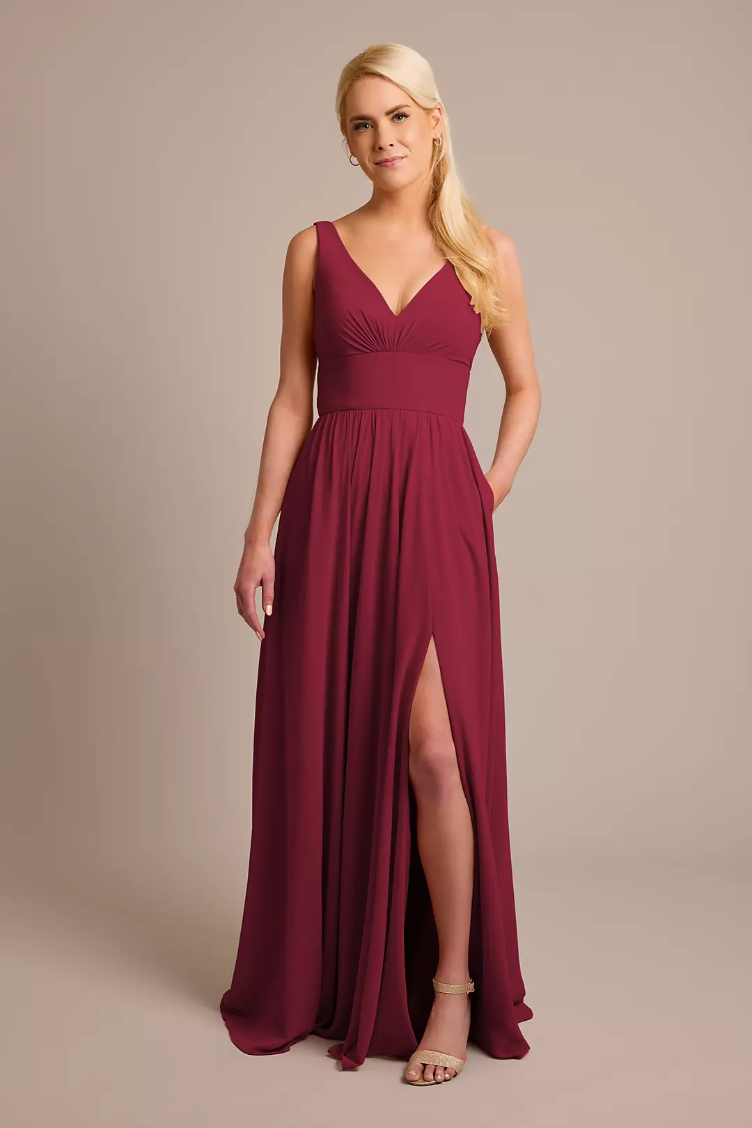 Chiffon Tank A-Line Dresses - XNAUWBI