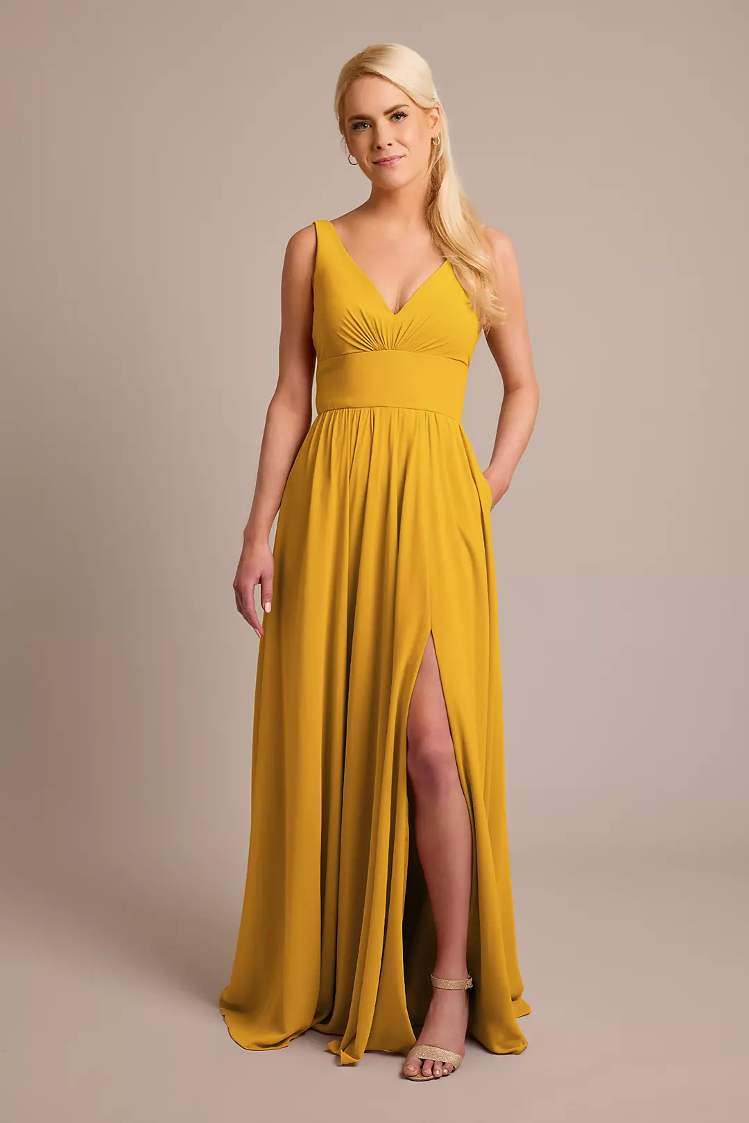 Chiffon Tank A-Line Dresses - XNAUWBI