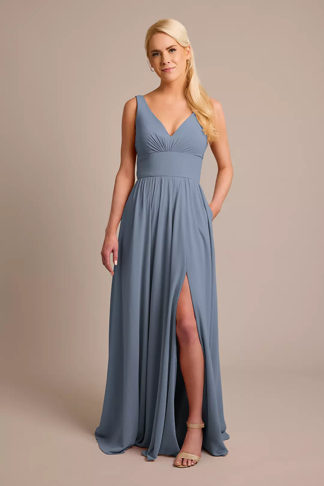 Chiffon Tank A-Line Dresses - XNAUWBI