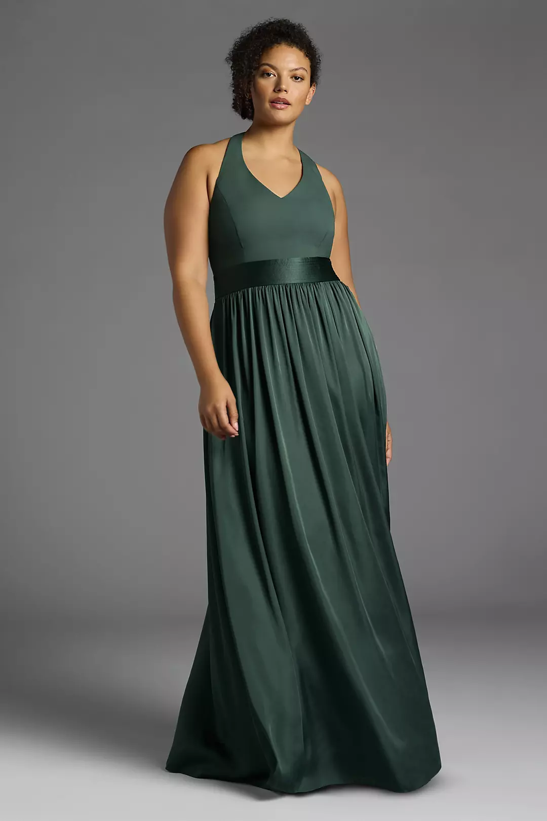 White by Vera Wang Halter Dresses - XNAUWBI