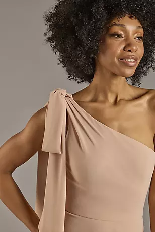 Convertible One-Shoulder Chiffon Dresses - XNAUWBI