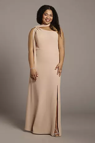 Convertible One-Shoulder Chiffon Dresses - XNAUWBI