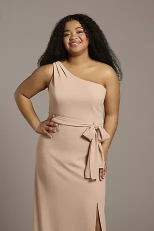 Convertible One-Shoulder Chiffon Dresses - XNAUWBI