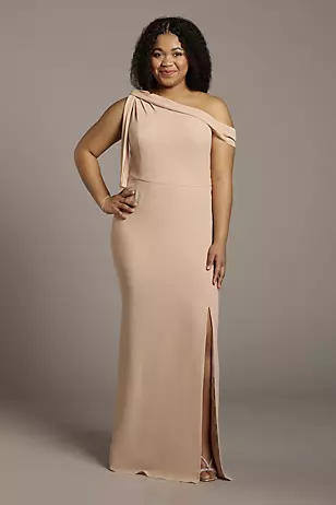 Convertible One-Shoulder Chiffon Dresses - XNAUWBI