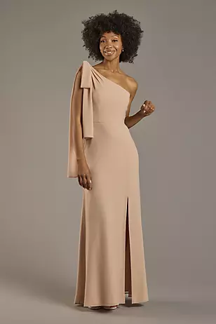 Convertible One-Shoulder Chiffon Dresses - XNAUWBI