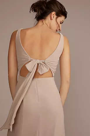 Chiffon Sleeveless Tie-Back Dresses - XNAUWBI