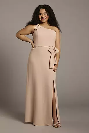 Convertible One-Shoulder Chiffon Dresses - XNAUWBI