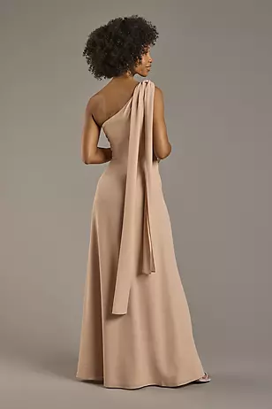 Convertible One-Shoulder Chiffon Dresses - XNAUWBI