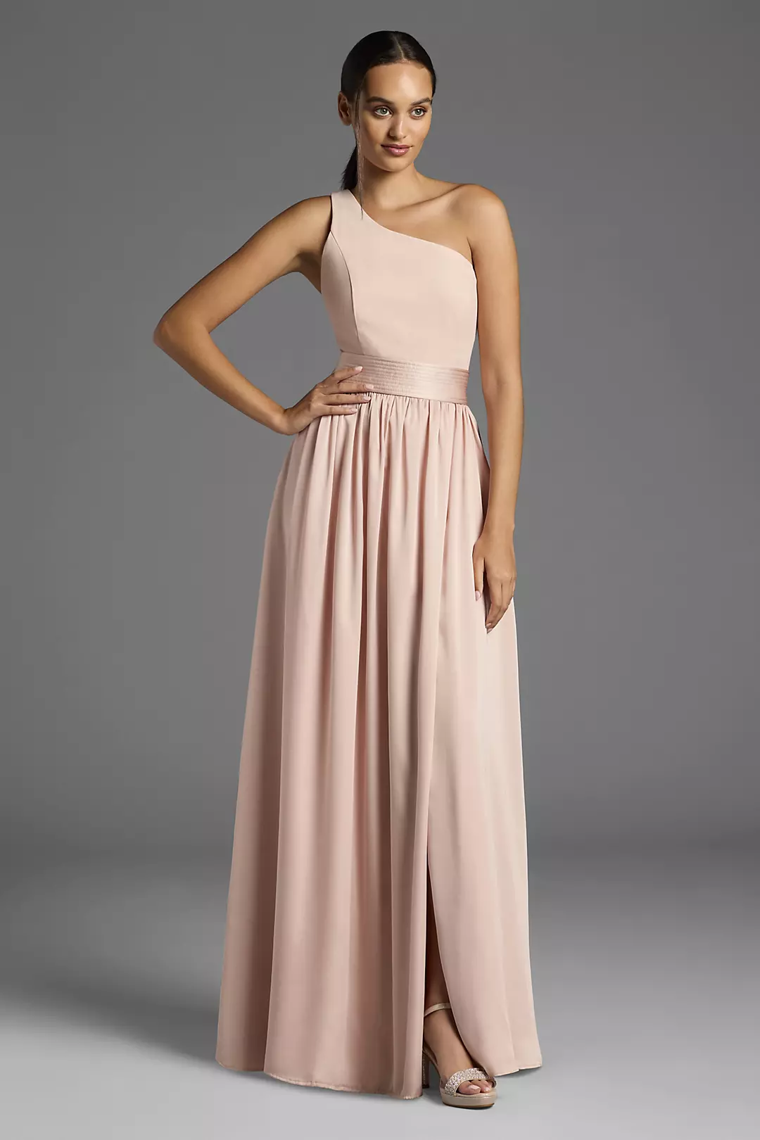 White by Vera Wang One-Shoulder Dresses - XNAUWBI