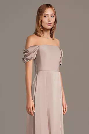 Billow Sleeve Sqre Neck Dress - XNAUWBI