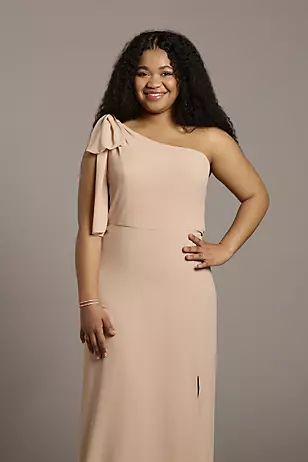 Convertible One-Shoulder Chiffon Dresses - XNAUWBI