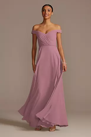 Off the Shoulder Full Skirt Dresses - XNAUWBI