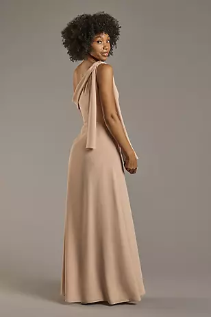 Convertible One-Shoulder Chiffon Dresses - XNAUWBI