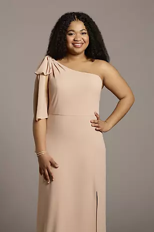 Convertible One-Shoulder Chiffon Dresses - XNAUWBI