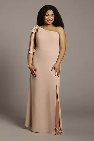 Convertible One-Shoulder Chiffon Dresses - XNAUWBI