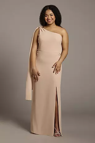 Convertible One-Shoulder Chiffon Dresses - XNAUWBI