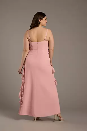 Chiffon Ruffle Sheath Dresses - XNAUWBI