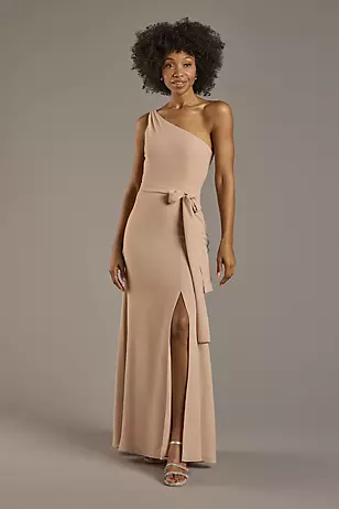 Convertible One-Shoulder Chiffon Dresses - XNAUWBI