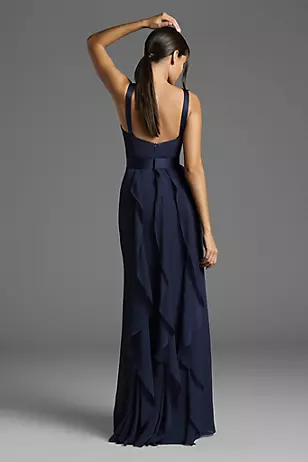 White by Vera Wang Ruffled Surplice Bodice Dresses - XNAUWBI