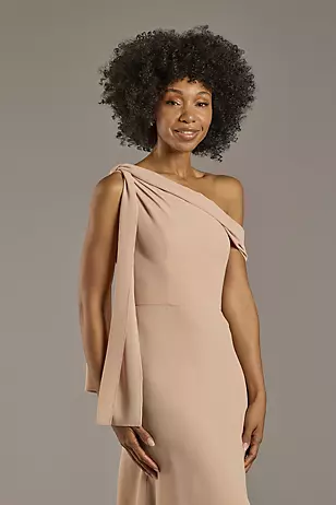 Convertible One-Shoulder Chiffon Dresses - XNAUWBI