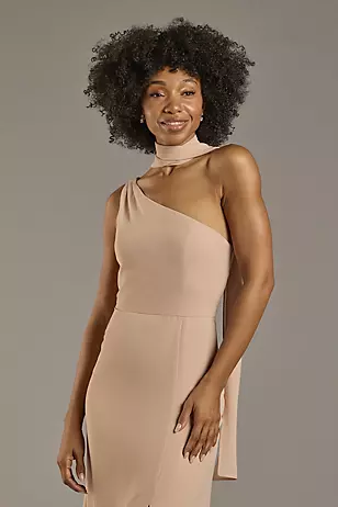 Convertible One-Shoulder Chiffon Dresses - XNAUWBI