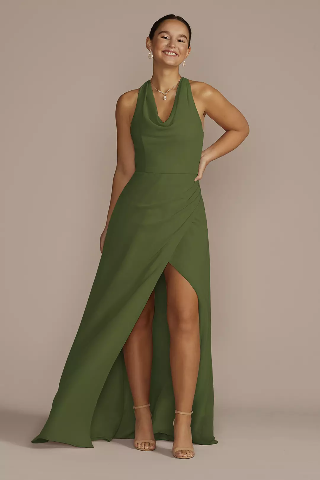 Sleeveless Crinkle Chiffon Sheath Dresses - XNAUWBI