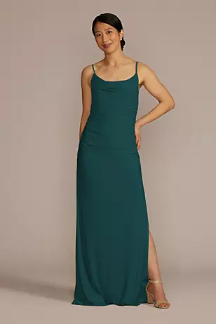 Ruched Jersey Spaghetti Strap Dresses - XNAUWBI