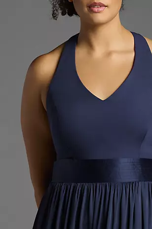 White by Vera Wang Halter Dresses - XNAUWBI