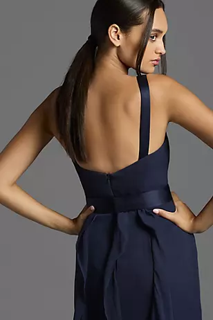 White by Vera Wang Ruffled Surplice Bodice Dresses - XNAUWBI