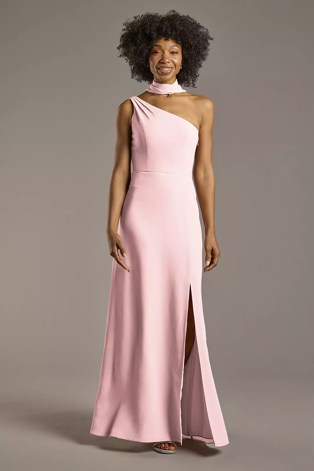 Convertible One-Shoulder Chiffon Dresses - XNAUWBI