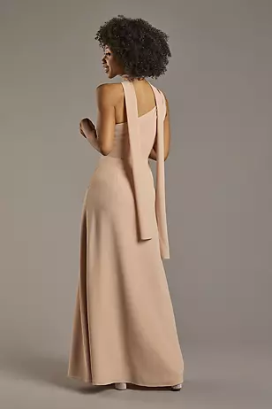 Convertible One-Shoulder Chiffon Dresses - XNAUWBI