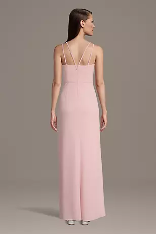 Chiffon Spaghetti Strap Notch Neck A-Line Dresses - XNAUWBI