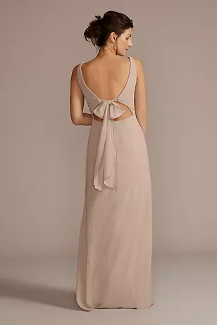 Chiffon Sleeveless Tie-Back Dresses - XNAUWBI