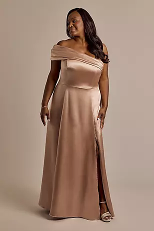Luxe Charmeuse Asymmetrical Dresses - XNAUWBI