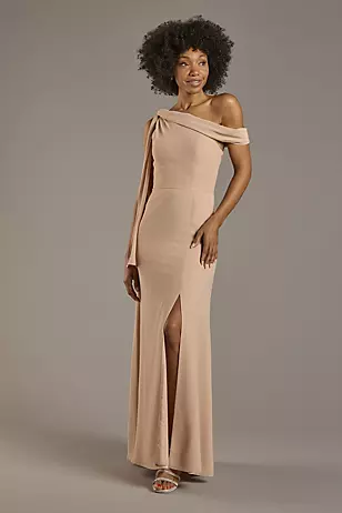 Convertible One-Shoulder Chiffon Dresses - XNAUWBI